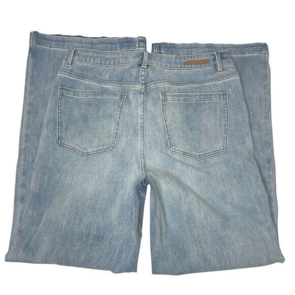 SOFT SURROUNDINGS Ultimate Denim‎ Wide Leg Jeans Light Wash Size 12 - Picture 4 of 9